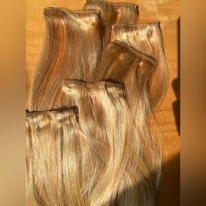 16” ISENBERG REMY PROFESSIONAL SALON HUMAN HAIR STUNNING WEFT CLIP IN 6 pc